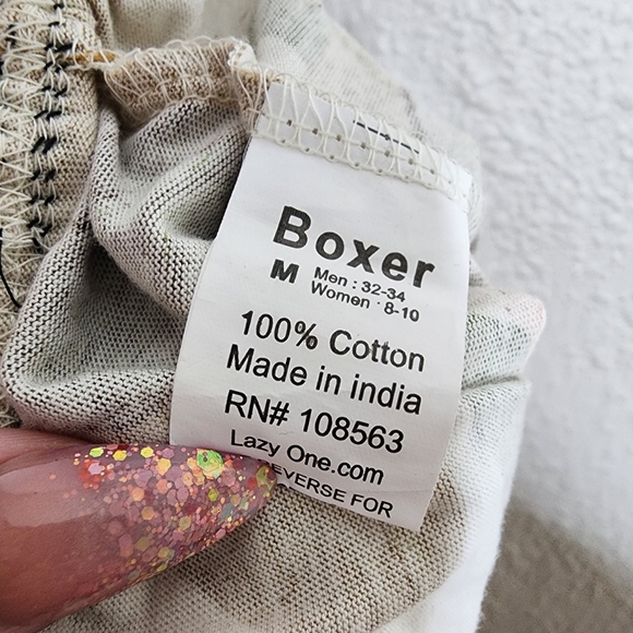 Lazy One Novelty Boxer Sleepr Shorts Buck Naked Men's Size Medium NWT - Picture 7 of 7